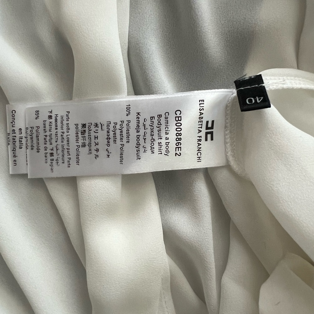 Elisabetta Franchi White Women's Blouse - Picture 7 of 8